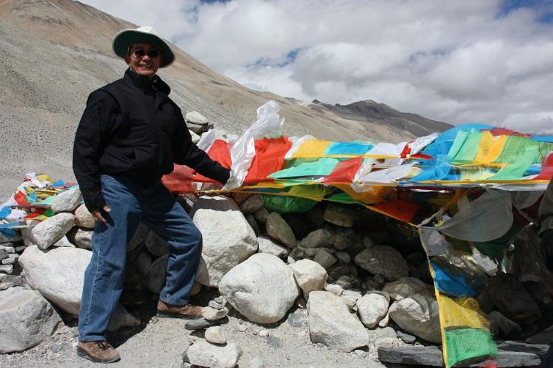 180 The basecamp, prayer flags, and me.jpg